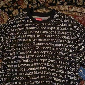 Supreme cops jacquard pocket ringer